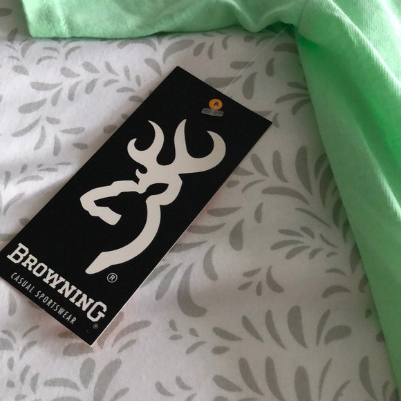 Ladies Browning Rifle Flag Graphic Tee XL - Picture 3 of 4